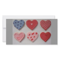 I Love and Heart Cookies Custom Photo Card