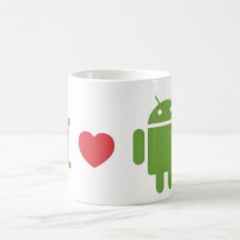 i love android mug