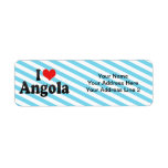 I Love Angola Custom Return Address Label