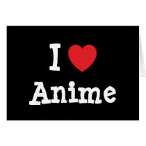 I love Anime heart custom personalized