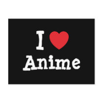 I love Anime heart custom personalized