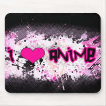 I Love Anime Mousepad