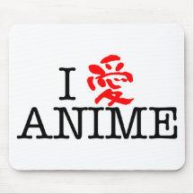 I Love Anime Mousepads