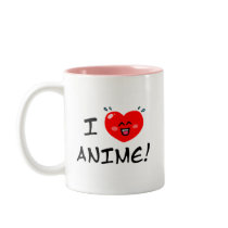 I Love Anime Coffee Mug