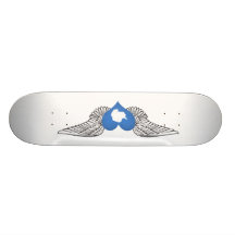 I Love Antarctica -wings Custom Skateboard
