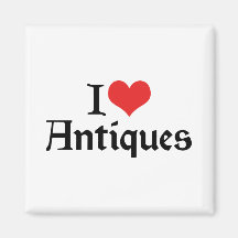 I Love Antiques Magnet