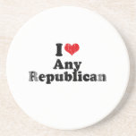 I LOVE ANY REPUBLICAN Faded.png Coaster