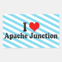 I Love Apache Junction, United States Rectangular Sticker