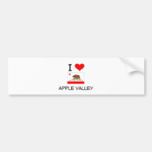 I Love APPLE VALLEY California Bumper Stickers