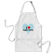I Love Apple Valley, United States Apron