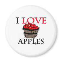 I Love Apples magnets