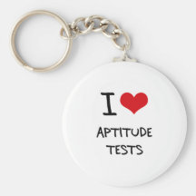 I Love Aptitude Tests Key Chain
