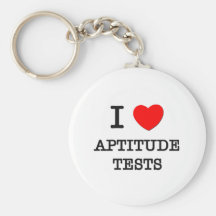 I Love Aptitude Tests Key Chain