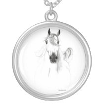 I Love Arabian Horses Necklace
