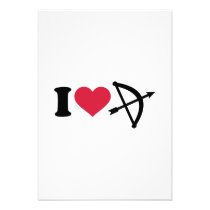I love Archery arrow bow invitations