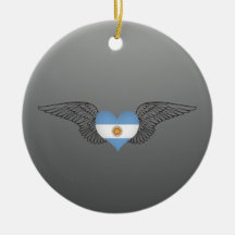I Love Argentina -wings Christmas Tree Ornaments