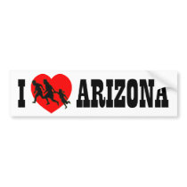 I Love Arizona Bumper Stickers
