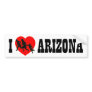 I Love Arizona Bumper Stickers