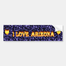 I love arizona fire and flaems bumper stickers