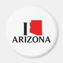I Love Arizona - I Love AZ Fridge Magnets