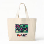 I Love Art Canvas Bags
