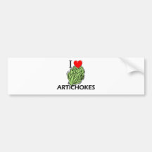 I Love Artichokes Bumper Sticker