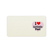 I love Artistic Pool Labels