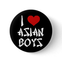 I Love Asian Boys Pins