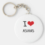 I Love Asians Keychains