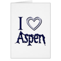 i love aspen card