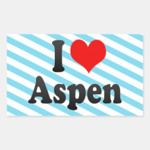 I love Aspen Sticker