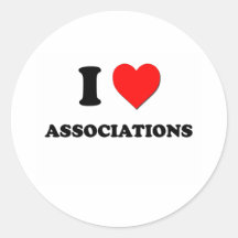 I Love Associations Sticker