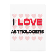 I LOVE ASTROLOGERS POSTCARD
