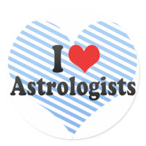 I Love Astrologists Round Sticker