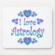 I Love Astrology Mouse Pads