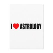 I Love Astrology Postcard
