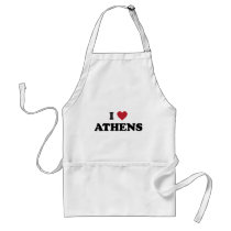 I Love Athens Georgia Aprons