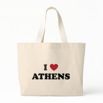I Love Athens Georgia Canvas Bag