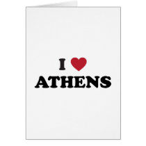 I Love Athens Georgia Greeting Cards