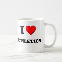 I Love Athletics Coffee Mugs