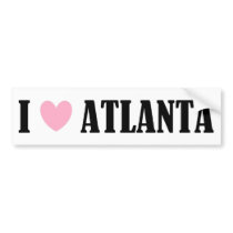 I Love Atlanta Bumper Sticker