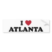I Love Atlanta Georgia Bumper Sticker