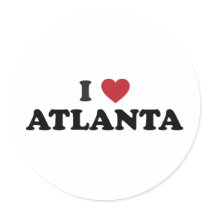 I Love Atlanta Georgia Sticker