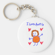 I Love Auntie Key Chains