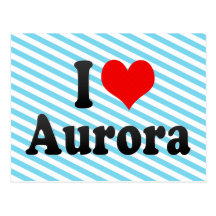 I love Aurora Postcards