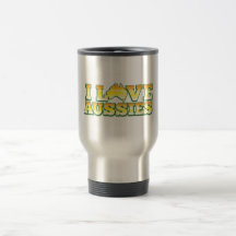 I Love Aussies! Australiana Design Mug