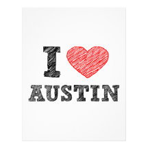 I Love Austin Letterhead Template