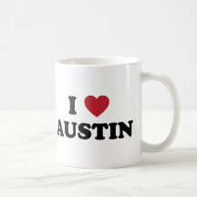 I Love Austin Mugs