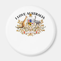 I LOVE AUSTRALIA-DESIGN 1 933958store Refrigerator Magnet