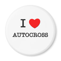 I LOVE AUTOCROSS FRIDGE MAGNETS